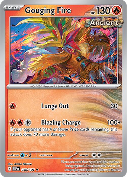 Gouging Fire - SV08: Surging Sparks (Foil)