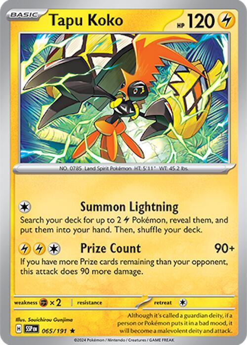 Tapu Koko - Reverse Foil - Rare - 065/191
