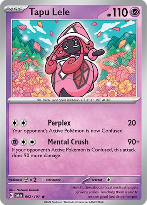 Tapu Lele - Holofoil - Rare - 092/191