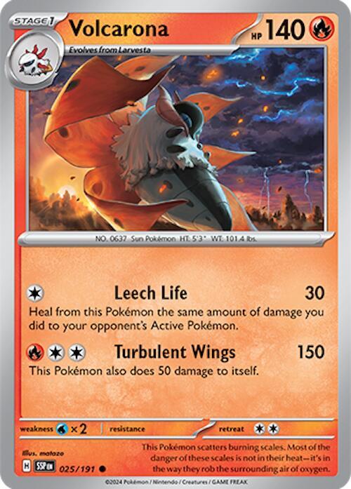 Volcarona - Reverse Holofoil - 025/191