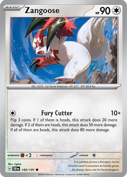 Zangoose - Reverse Foil - Common - 149/191