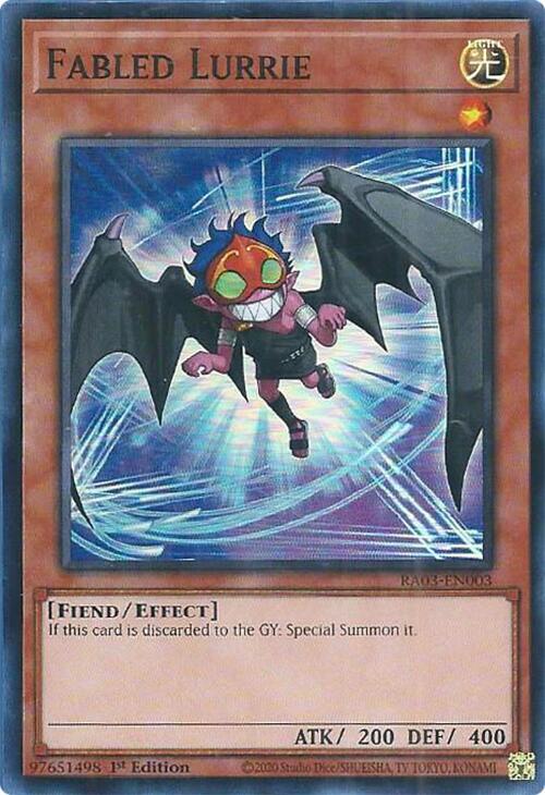 Fabled Lurrie - Super Rare - 1st Edition - RA03-EN003