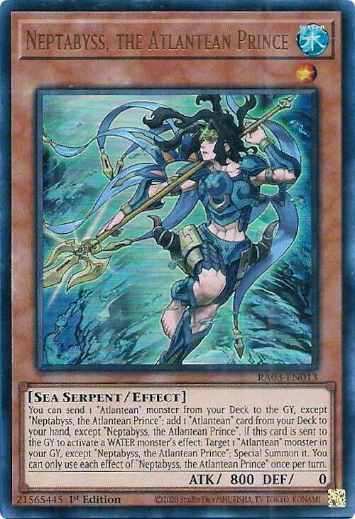Neptabyss, the Atlantean Prince - Ultra Rare - 1st Edition - RA03-EN013