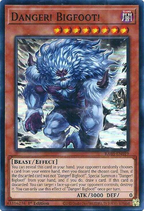 Danger! Bigfoot! (Alternate Art) - 1st Edition - RA03-EN019