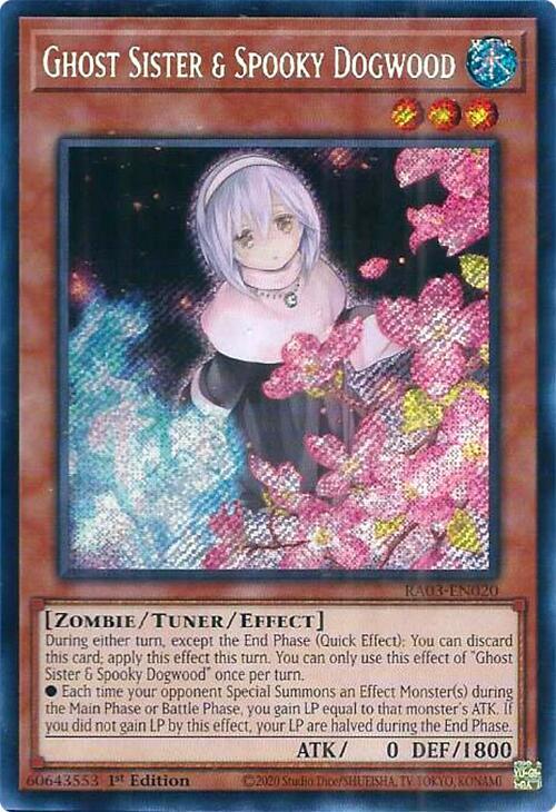 Ghost Sister & Spooky Dogwood (Alternate Art) (Secret Rare) - 1st Edition - RA03-EN020