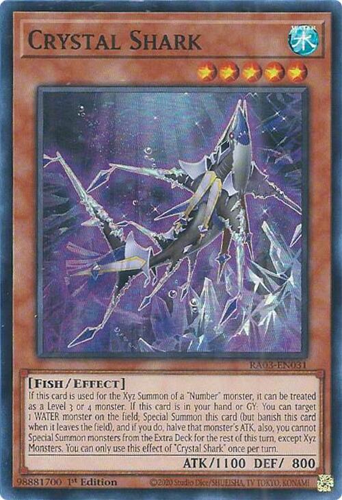 Crystal Shark (Super Rare) - 1st Edition - RA03-EN031