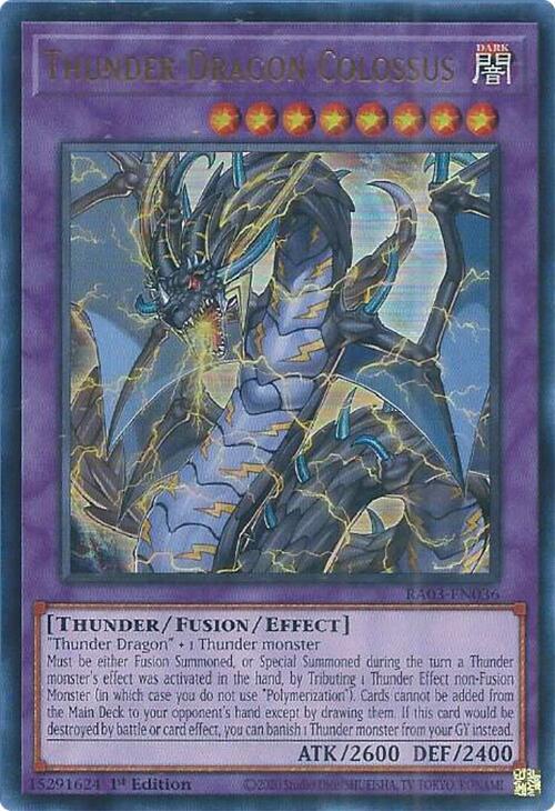 Thunder Dragon Colossus (UR) - RA03-EN036