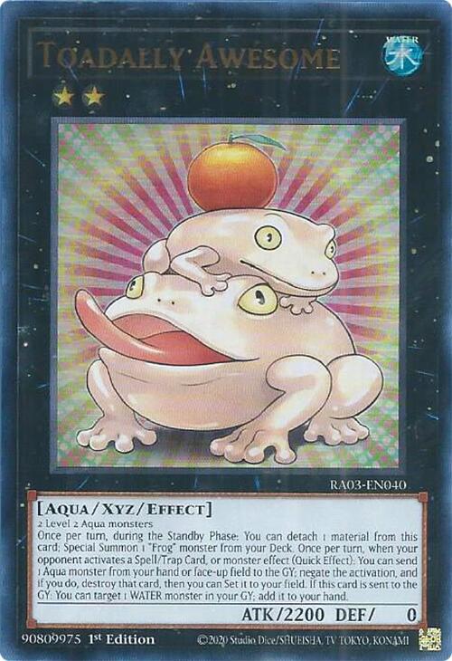 Toadally Awesome - Ultra Rare - 1st Edition - RA03-EN040