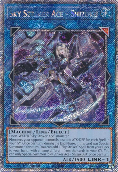 Sky Striker Ace - Shizuku - Platinum Secret Rare - 1st Edition - RA03-EN043