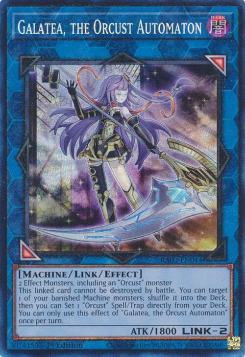 Galatea, the Orcust Automaton - Prismatic Collectors Rare - 1st Edition - RA03-EN044