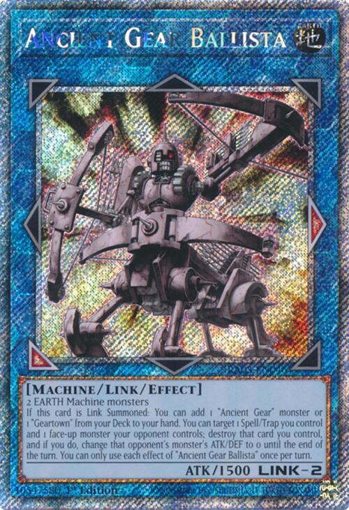 Ancient Gear Ballista - Platinum Secret Rare - 1st Edition - RA03-EN046