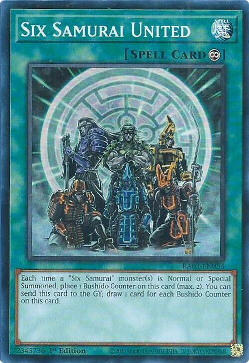 Six Samurai United (Super Rare) - 1st Edition - RA03-EN054