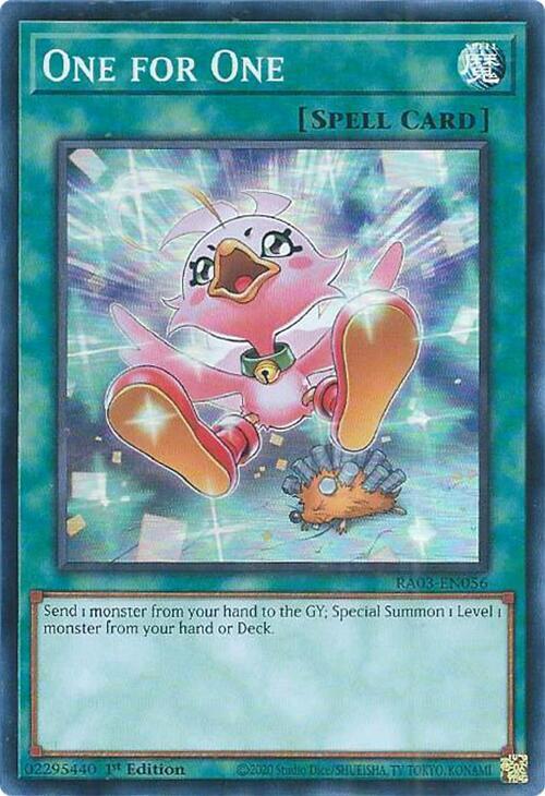 One for One (Alternate Art) (Super Rare) - RA03-EN056