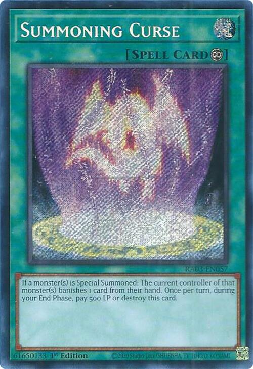 Summoning Curse (Secret Rare) - 1st Edition - RA03-EN057