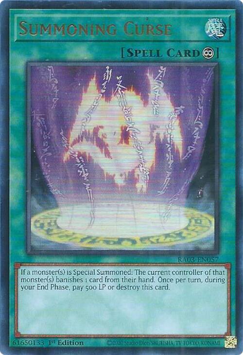 Summoning Curse (Ultra Rare) - 1st Edition - RA03-EN057
