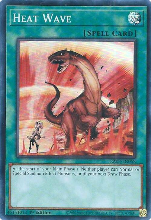 Heat Wave - Super Rare - 1st Edition - RA03-EN058