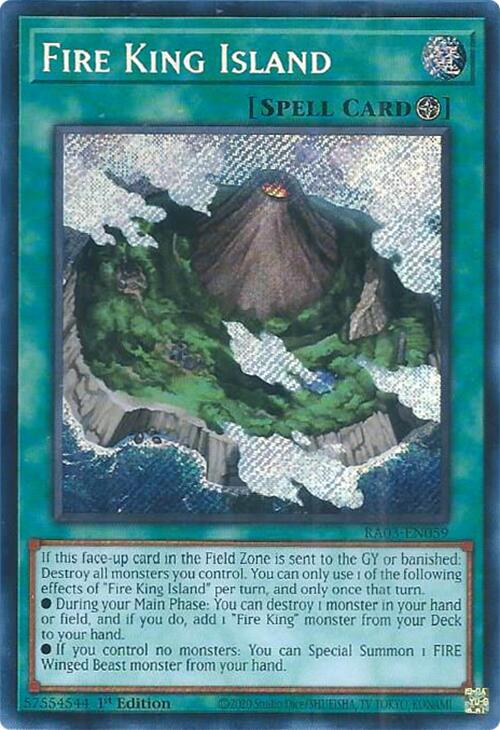 Fire King Island (Secret Rare) - RA03-EN059