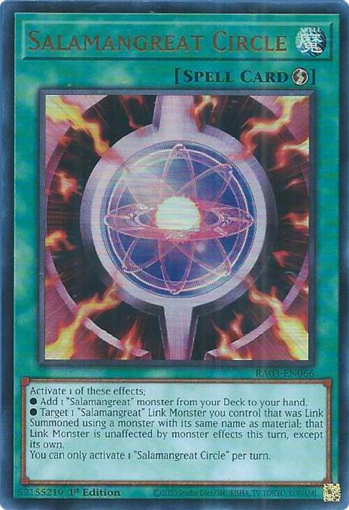 Salamangreat Circle (UR) - 1st Edition - RA03-EN066