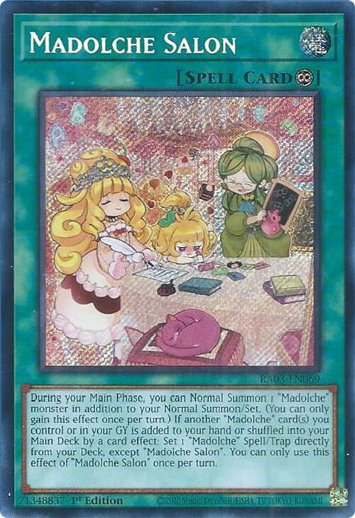 Madolche Salon (Secret Rare) - 1st Edition - RA03-EN069
