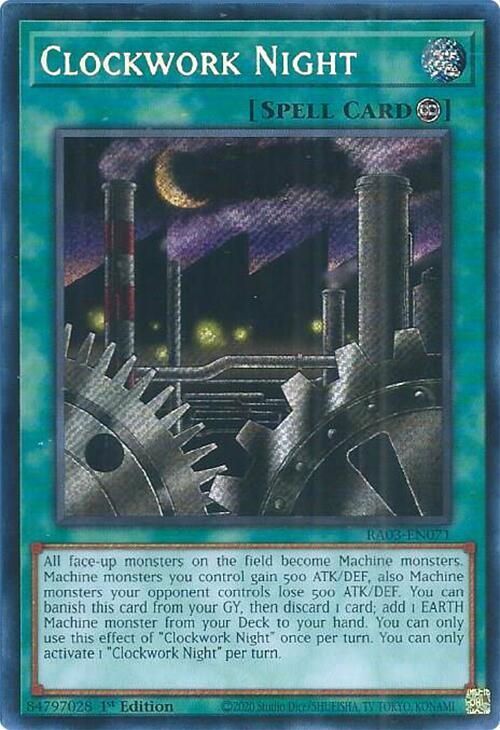 Clockwork Night (Secret Rare) - 1st Edition - RA03-EN071