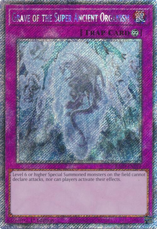 Grave of the Super Ancient Organism (Platinum Secret Rare) - RA03-EN077