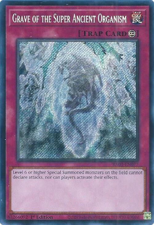 Grave of the Super Ancient Organism (Secret Rare) - RA03-EN077