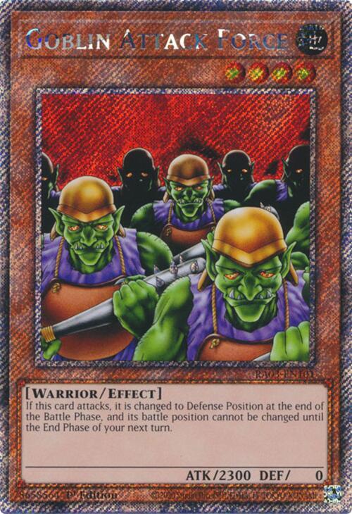 Goblin Attack Force - Platinum Secret Rare - 1st Edition - RA03-EN101
