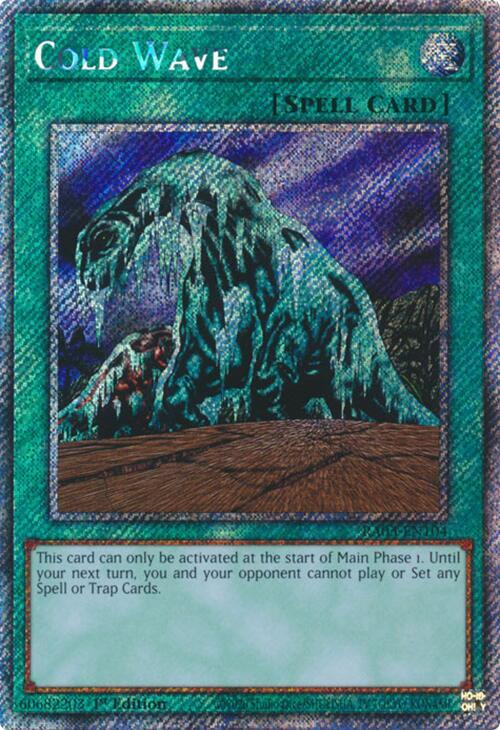 Cold Wave - Platinum Secret Rare - 1st Edition - RA03-EN104