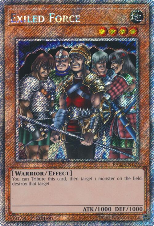 Exiled Force - Platinum Secret Rare - 1st Edition - RA03-EN119