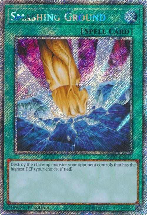 Smashing Ground (Platinum Secret Rare) - RA03-EN135
