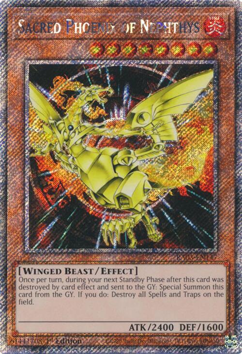 Sacred Phoenix of Nephthys - Platinum Secret Rare - 1st Edition - RA03-EN147