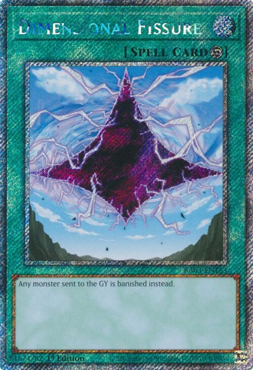 Dimensional Fissure - Platinum Secret Rare - 1st Edition - RA03-EN163