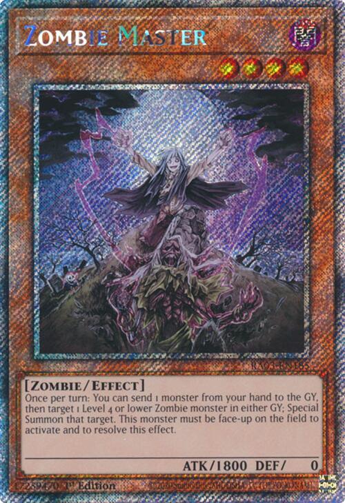 Zombie Master (Platinum Secret Rare) - 1st Edition - RA03-EN185