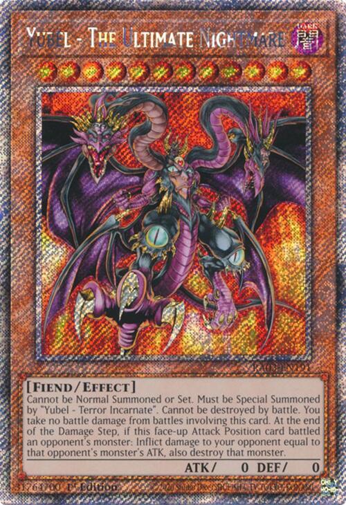 Yubel - The Ultimate Nightmare (Platinum Secret Rare) - 1st Edition - RA03-EN191