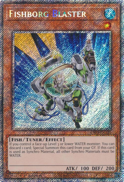 Fishborg Blaster - Platinum Secret Rare - 1st Edition - RA03-EN225