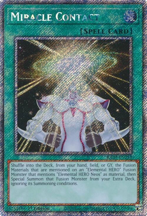 Miracle Contact - Platinum Secret Rare - 1st Edition - RA03-EN253