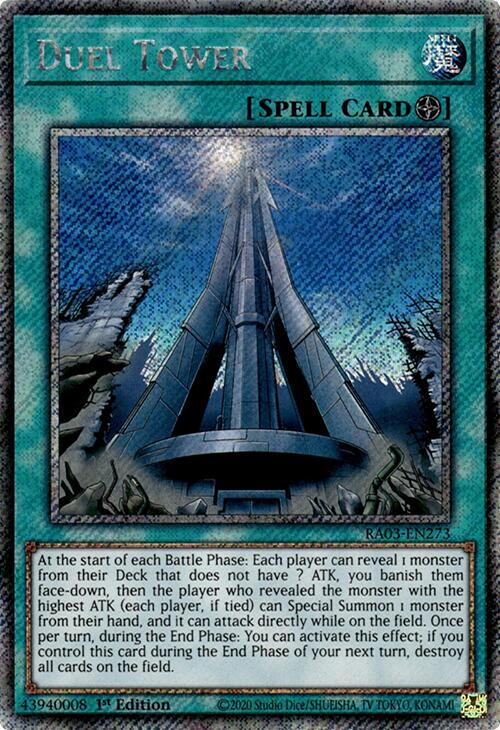 Duel Tower (Platinum Secret Rare) - 1st Edition - RA03-EN273