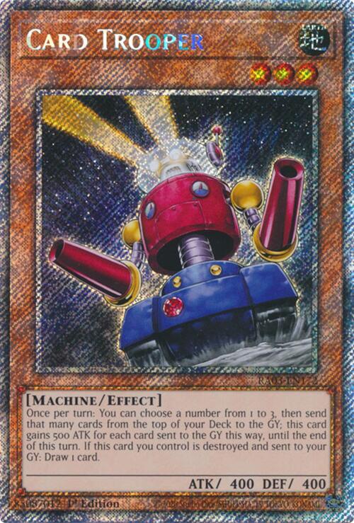 Card Trooper (Platinum Secret Rare) - 1st Edition - RA03-EN172
