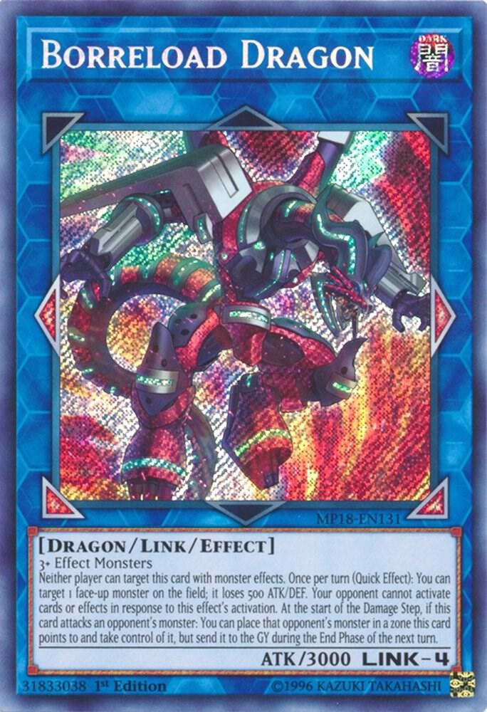 Borreload Dragon - Secret Rare - 1st Edition - MP18-EN131