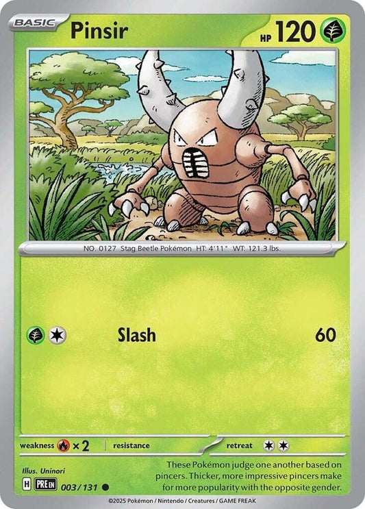 Pinsir - Reverse Holofoil - 003/131
