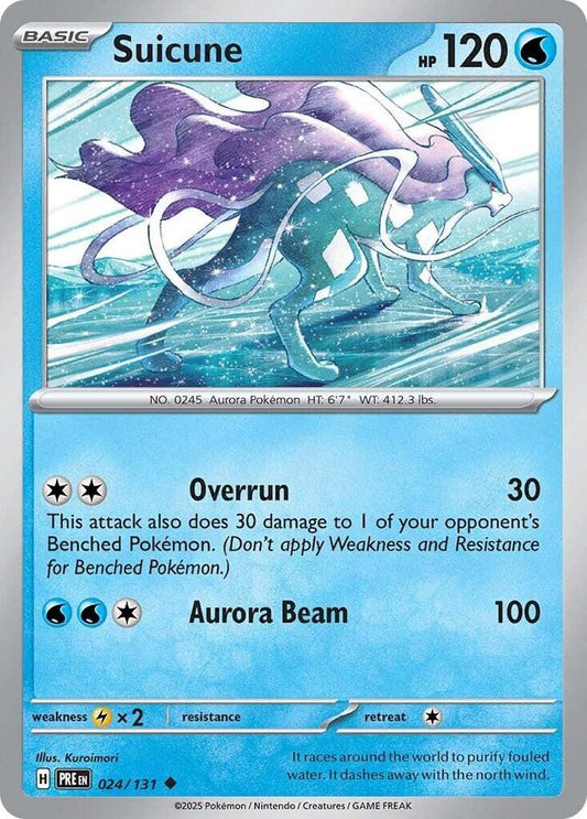 Suicune - Rare - Reverse Foil - PRE EN - 024/131