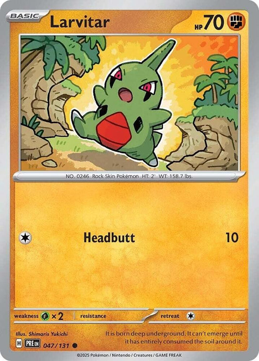Larvitar - Reverse Holo - Common - 047/131