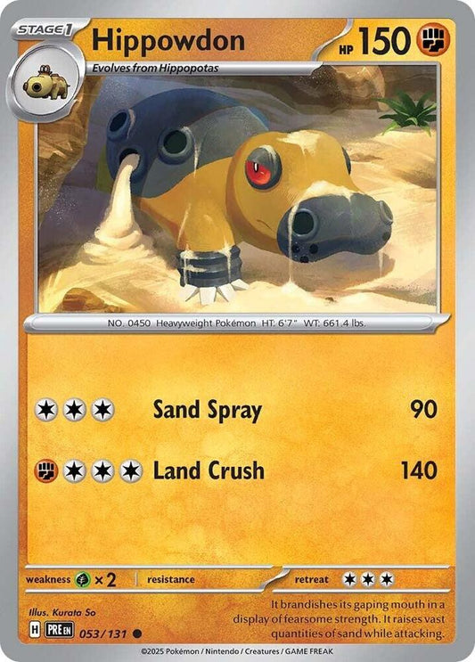 Hippowdon - Reverse Holo - Common - 053/131