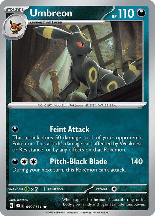 Umbreon - Rare - Foil - PRE EN - 059/131