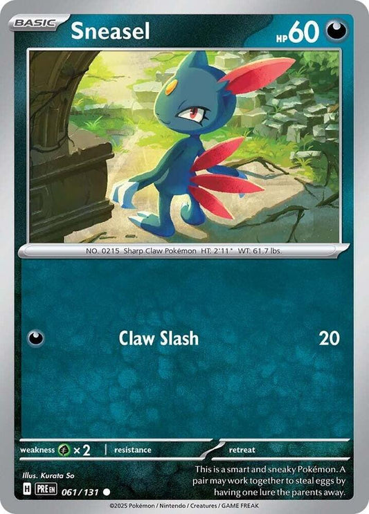Sneasel - Reverse Foil - Common - 061/131