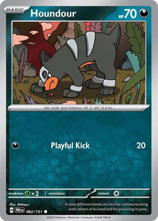 Houndour - Common - Reverse Foil - PRE EN - 062/131