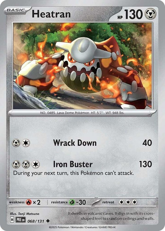 Heatran - Uncommon - Reverse Foil - PRE EN - 068/131