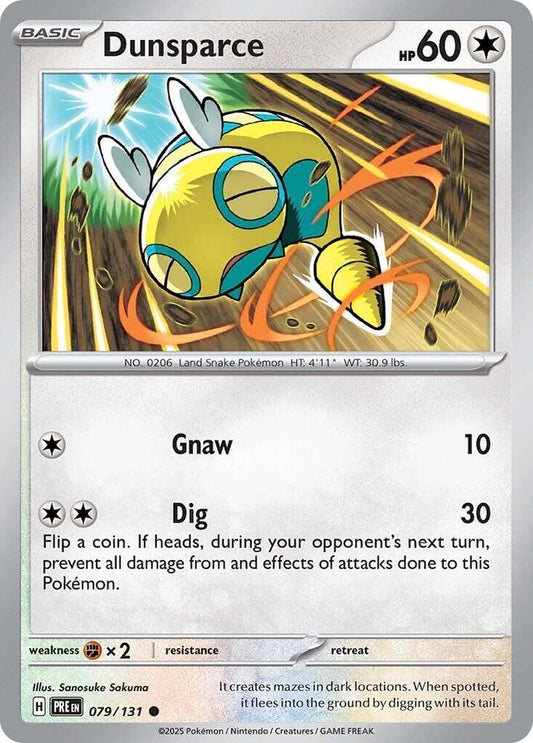 Dunsparce (normal type holo pattern) -079/131