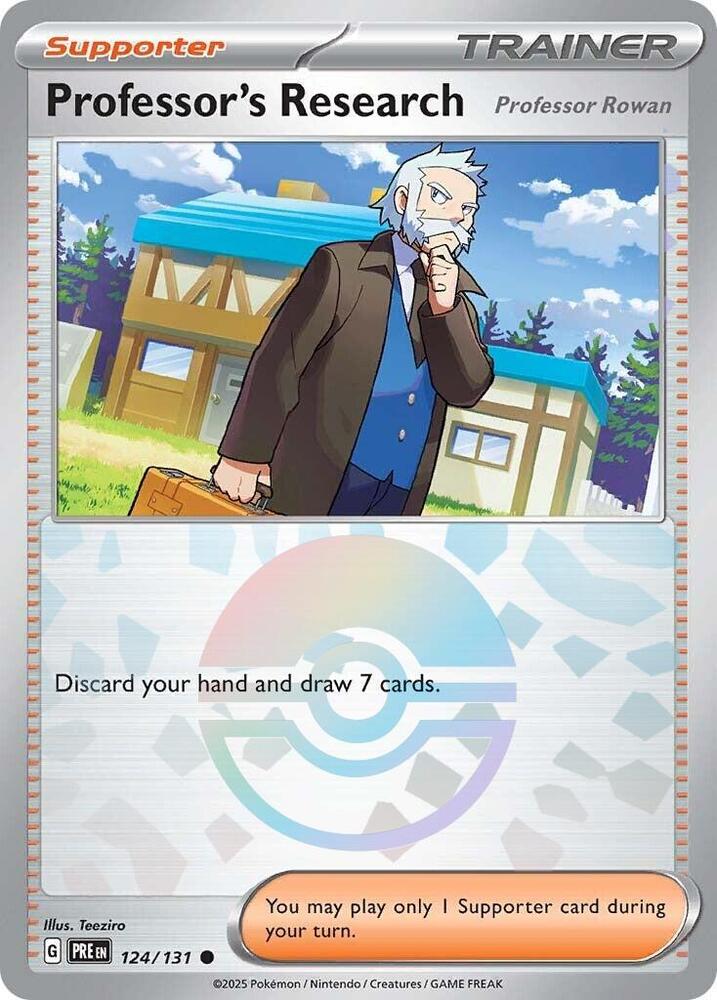 Professor's Research (Professor Rowan) - Poke Ball Pattern - 124/131