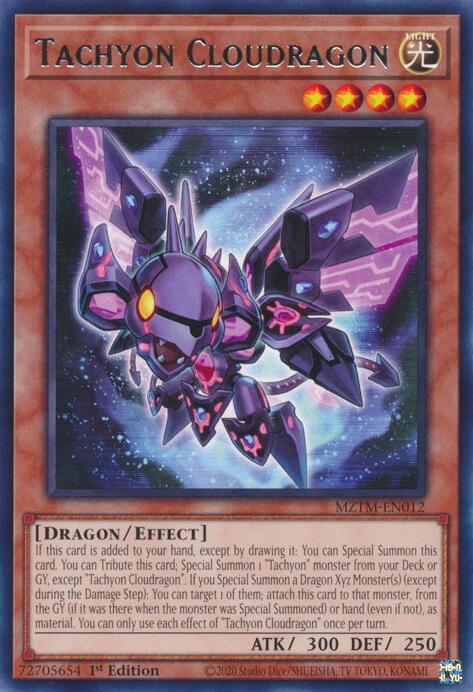 Tachyon Cloudragon - Rare - 1st Edition - MZTM-EN012